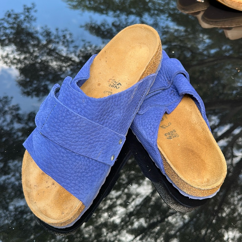 BIRKENSTOCK KYOTO NU DESERT BUCK Size EU 46 Royal Blue

Brand new!  But no box